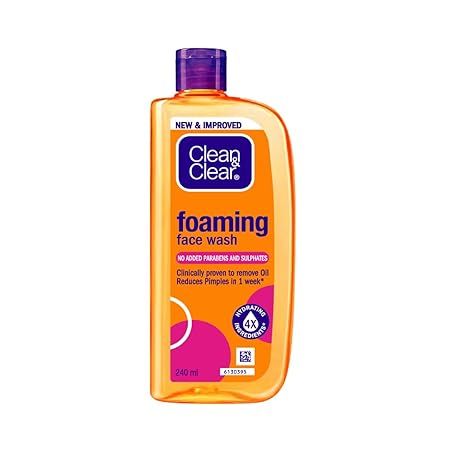 clean & clear foming face wash